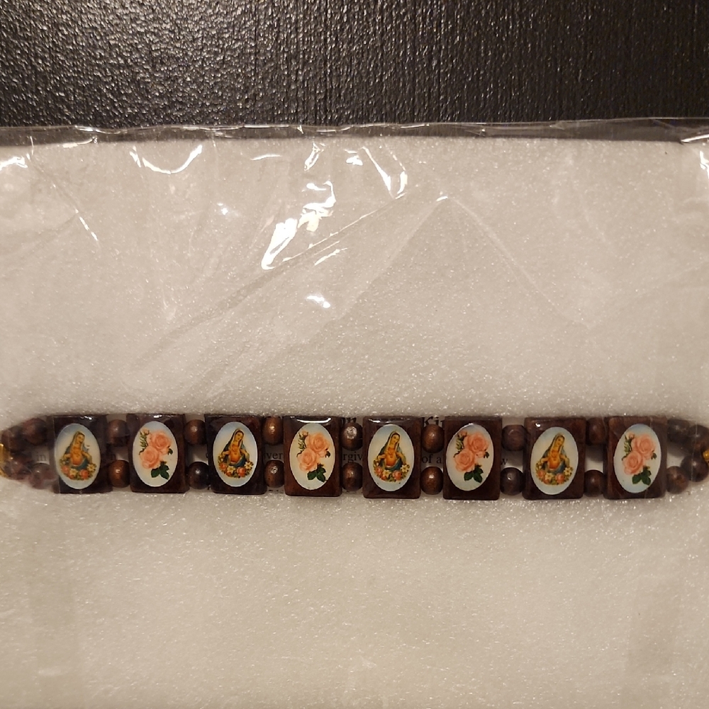 Mother Mary Beaded Bracelet